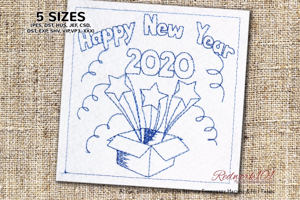 Happy New Year 2020 Gift Box