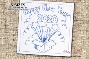 Happy New Year 2020 Gift Box
