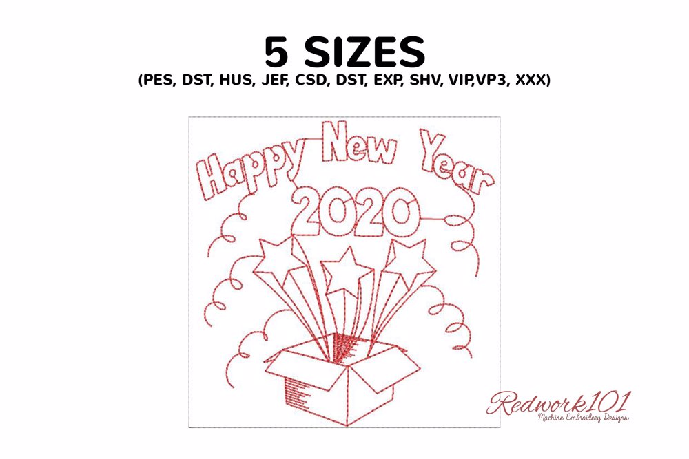 Happy New Year 2020 Gift Box