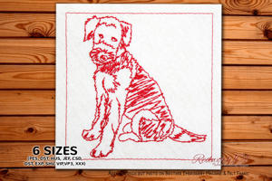 Seated Airedale Terrier