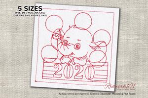 Baby Elephant - Happy New Year 2020