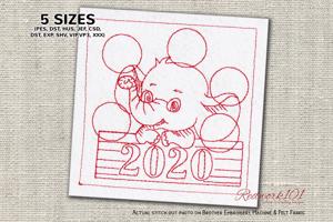 Baby Elephant - Happy New Year 2020