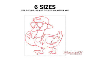 Trendy Duck with Sunglasses and Cap