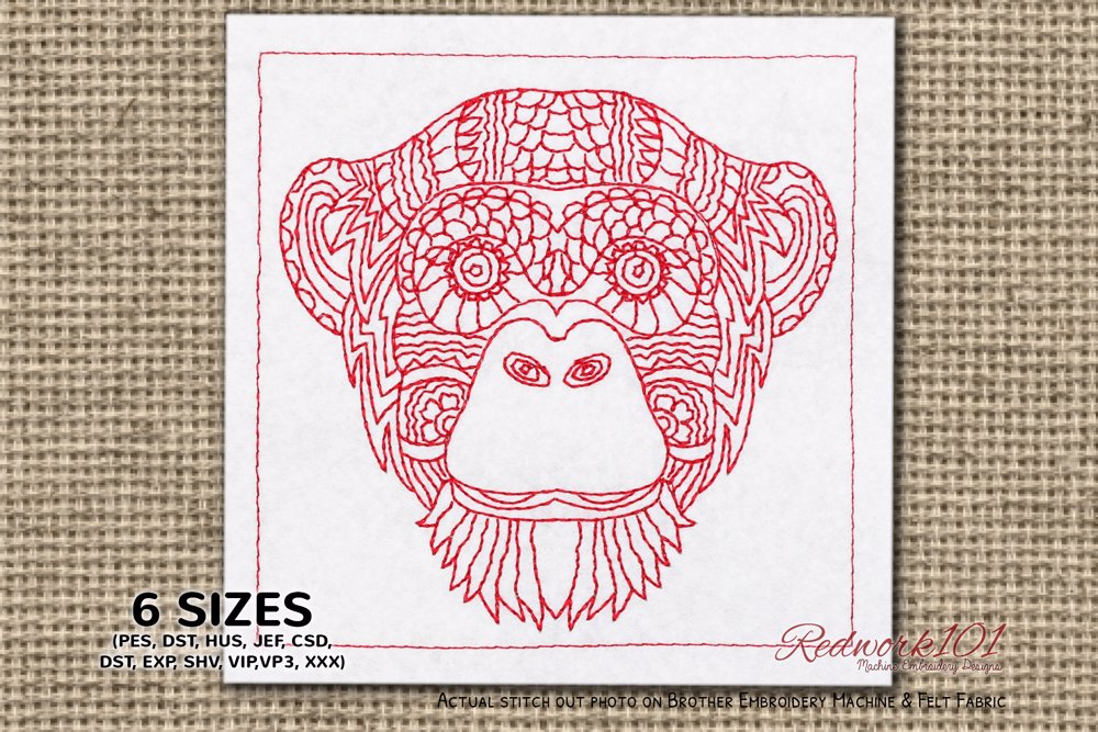 Mandala Stylized Monkey Face