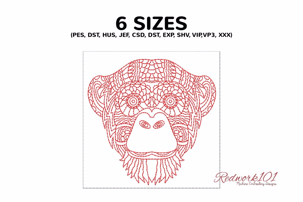 Mandala Stylized Monkey Face