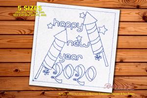Firework Rocket with 2020 New Year