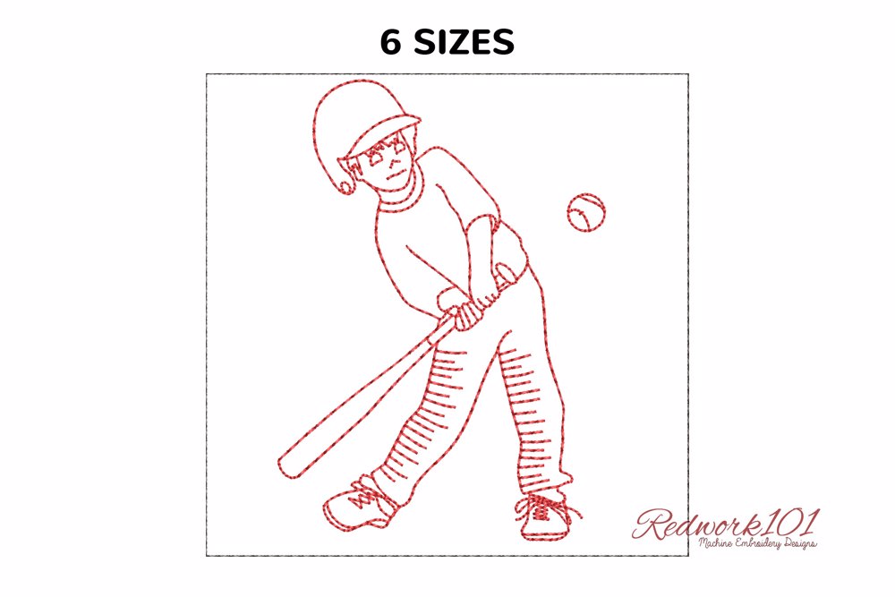 Little Boy Hitting Bat in Baseball