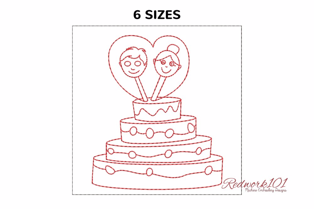 Cute Couple Face with Cake