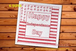 Happy Independence Day Flag