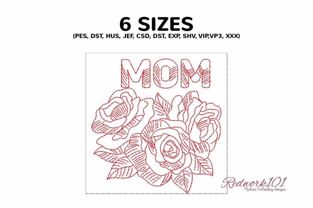 Mom Alphabet with Roses
