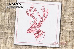 Zentangle Deer Head