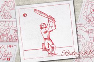 Cricket Player Batting