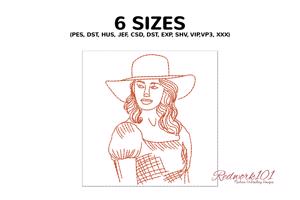 Women with Cowboy Hat