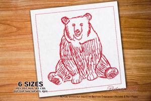 Sitting Brown Bear