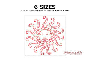 Beautiful Sun With Abstract Design