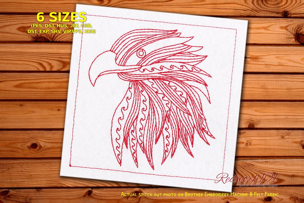 Bald Eagle Zentangle Pattern