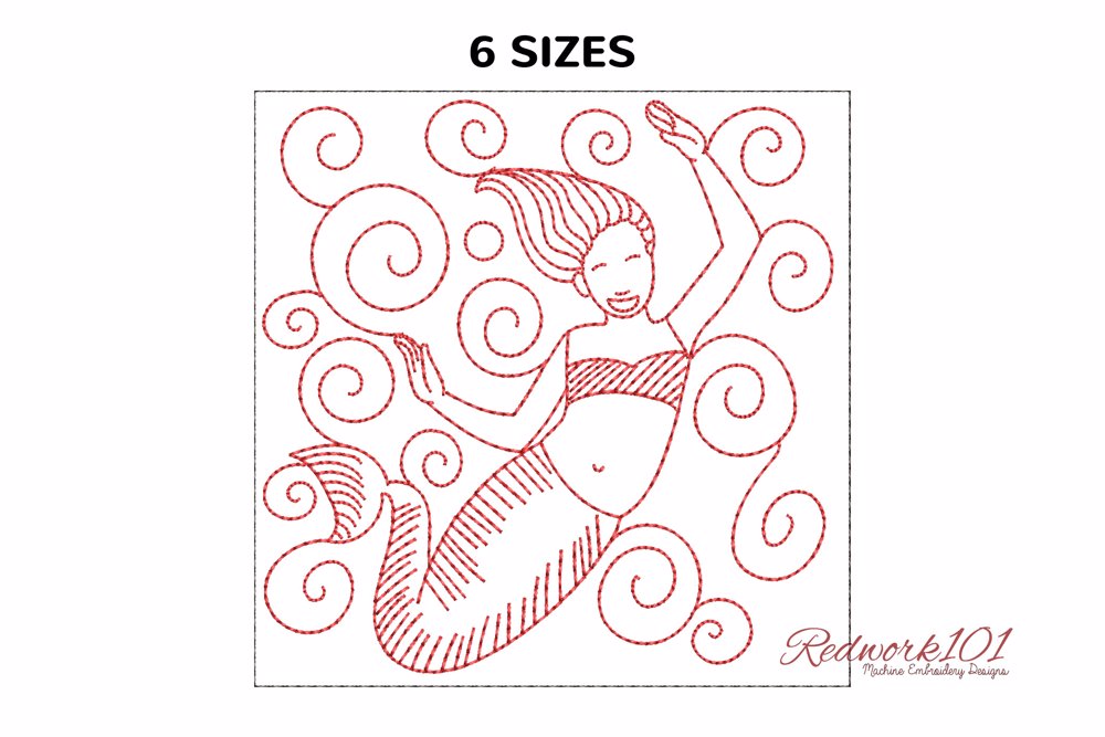 Dancing Mermaid Pattern