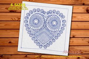 Heart Shape Mandala Owl