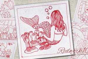 Cute mermaid Underwater Scene