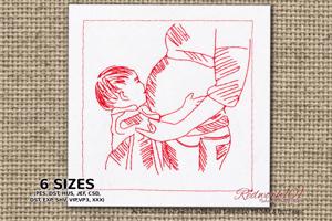Boy Kiss Pregnant Belly