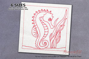 Seahorse and Aquatic Plants