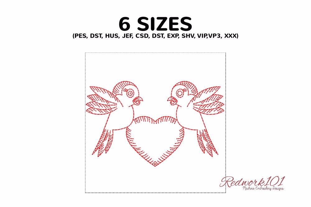 Cute Birds with Heart Symbol