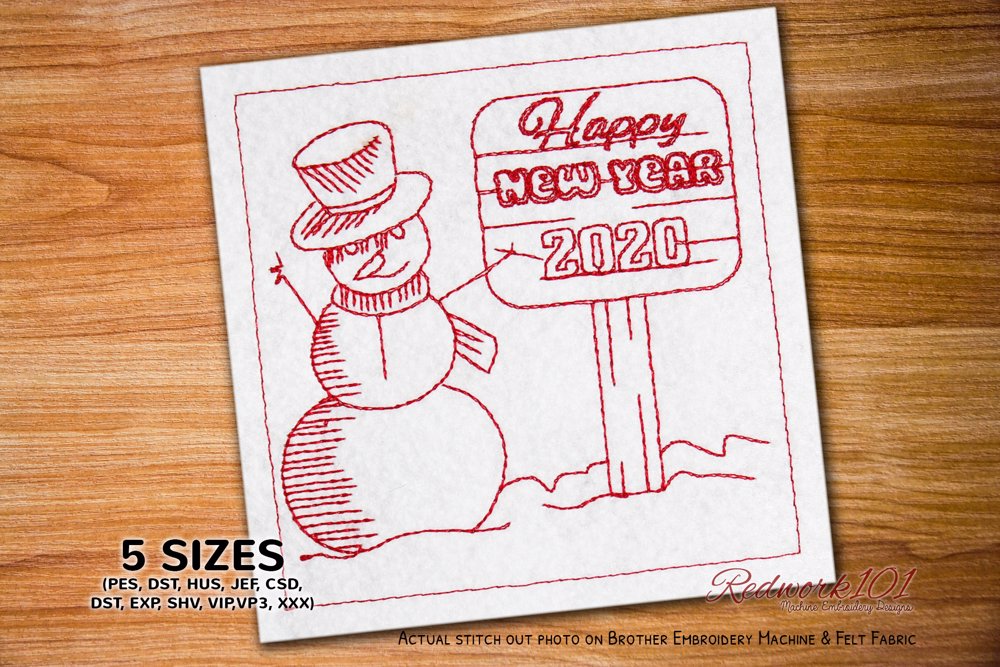 Snowman - Happy New Year 2020