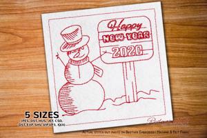 Snowman - Happy New Year 2020