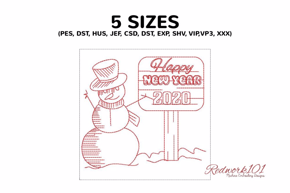 Snowman - Happy New Year 2020