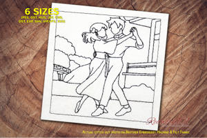 Romantic Dance in Japanese Garden