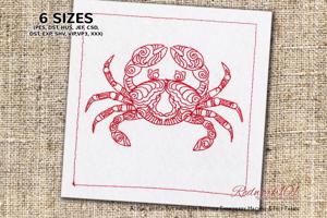 Crab Zentangle Mandala