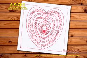 Heart Shape with Repeat Pattern