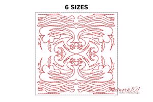 Bird Quilt Lineart