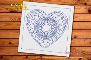 Heart Shaped Mandala Design