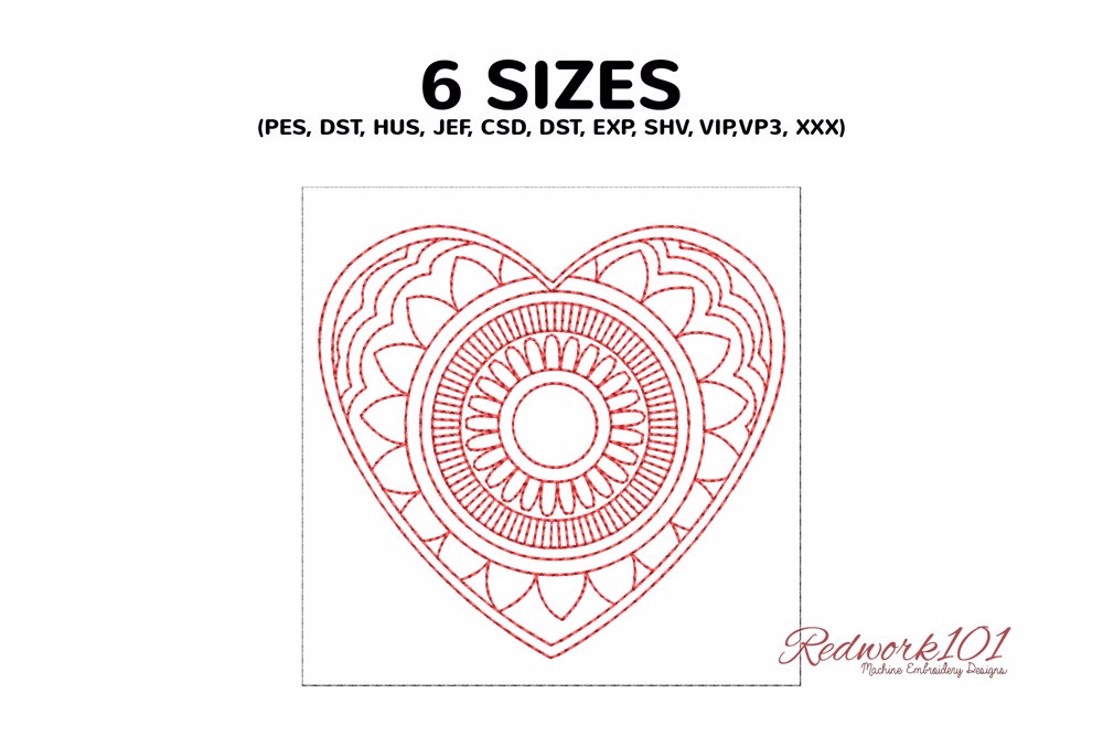 Heart Shaped Mandala Design