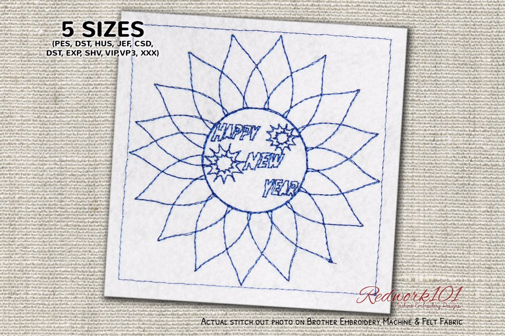 Sunflower Design Happy New Year