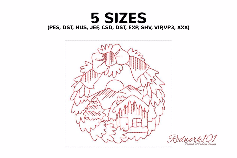 Christmas Wreath Snow Home