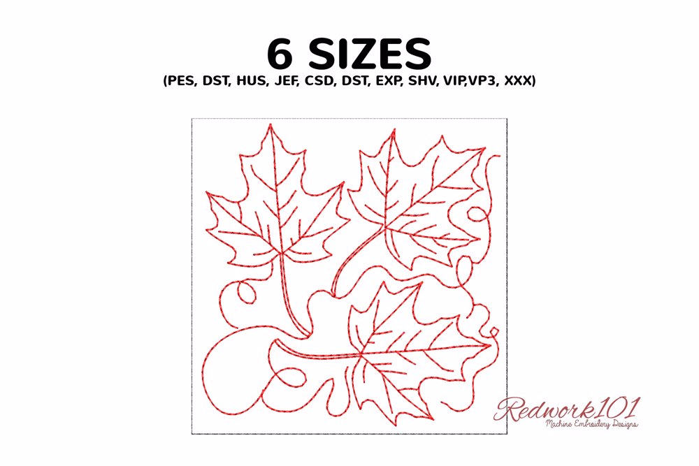 Set of maple leaves