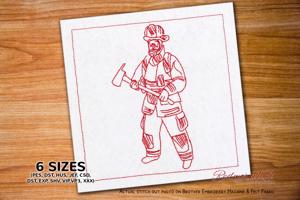 Fire Fighter with Axe