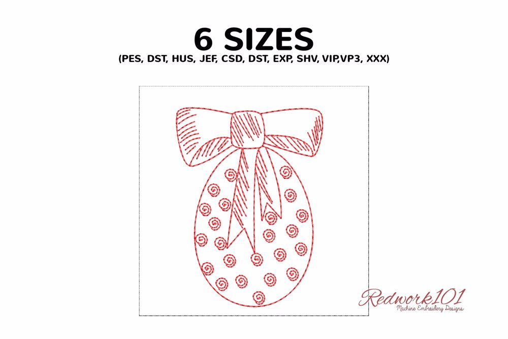 Easter Egg with Bow