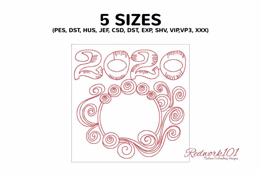 Happy New Year 2020 Pattern