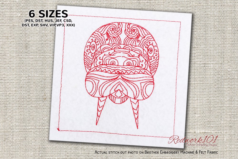 Zentangle Stylized Walrus Head