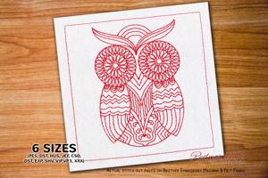 Zentangle Patterned Owl