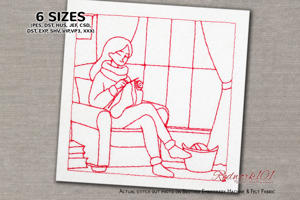 Cozy Moment of Knitting