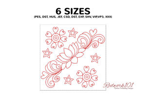 Attractive Lotus Flower Design With Stars