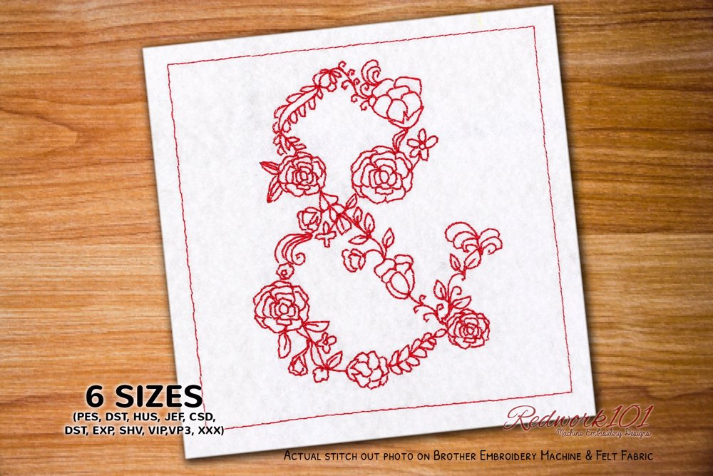 Roses Ampersand Pattern