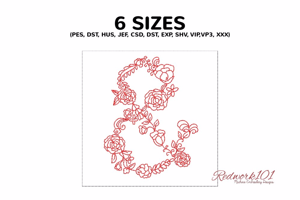 Roses Ampersand Pattern